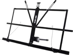 Foldable table lectern - Black steel