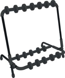 Gitarrenständer Quiklok Stand for 6 guitars with adjustable dividers - black