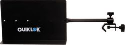 Sheet music support with clamp - black