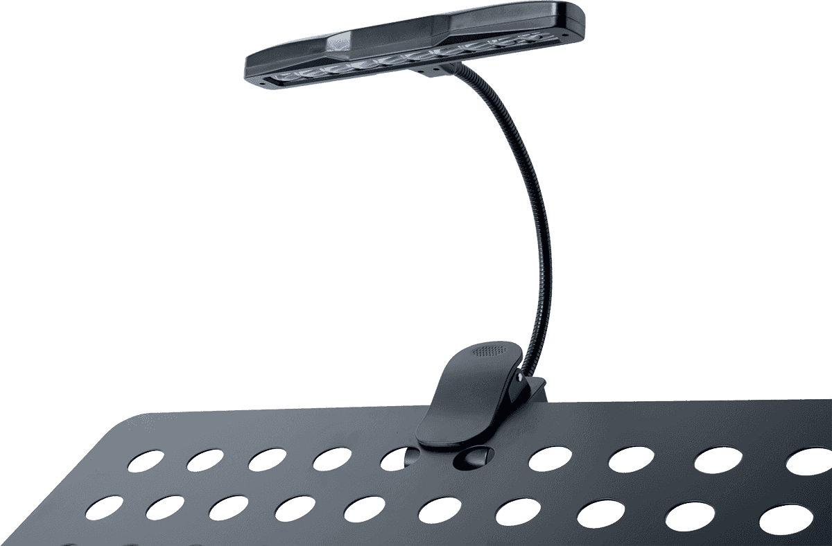 Quiklok Lampe 10 Led Pour Pupitre Avec Clamp - Noir - Notenständer - Variation 2