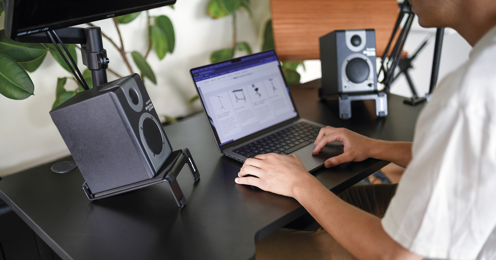 Quiklok Supports D'enceinte De Monitoring Pour Bureau (par Paire) - Studioständer - Variation 3
