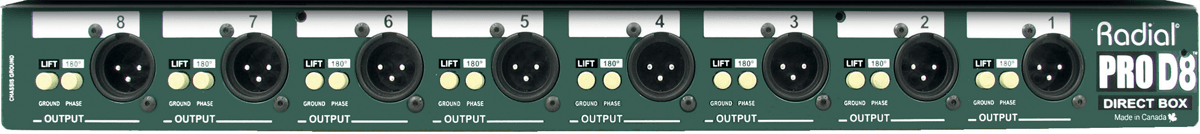 Radial Prod8 Eight Channel Rackmount Di - DI Box - Variation 2