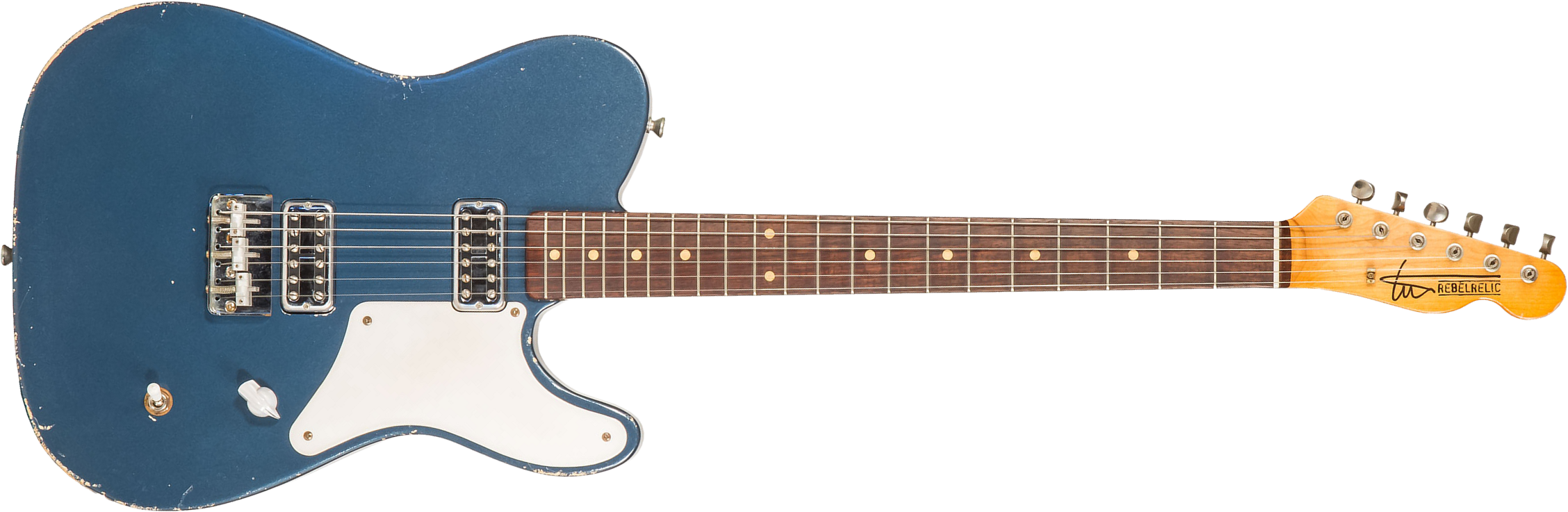 Rebelrelic Carmelita 2h Tv Jones Ht Rw #62165 - Medium Aged Lake Placid Blue - E-Gitarre in Teleform - Main picture