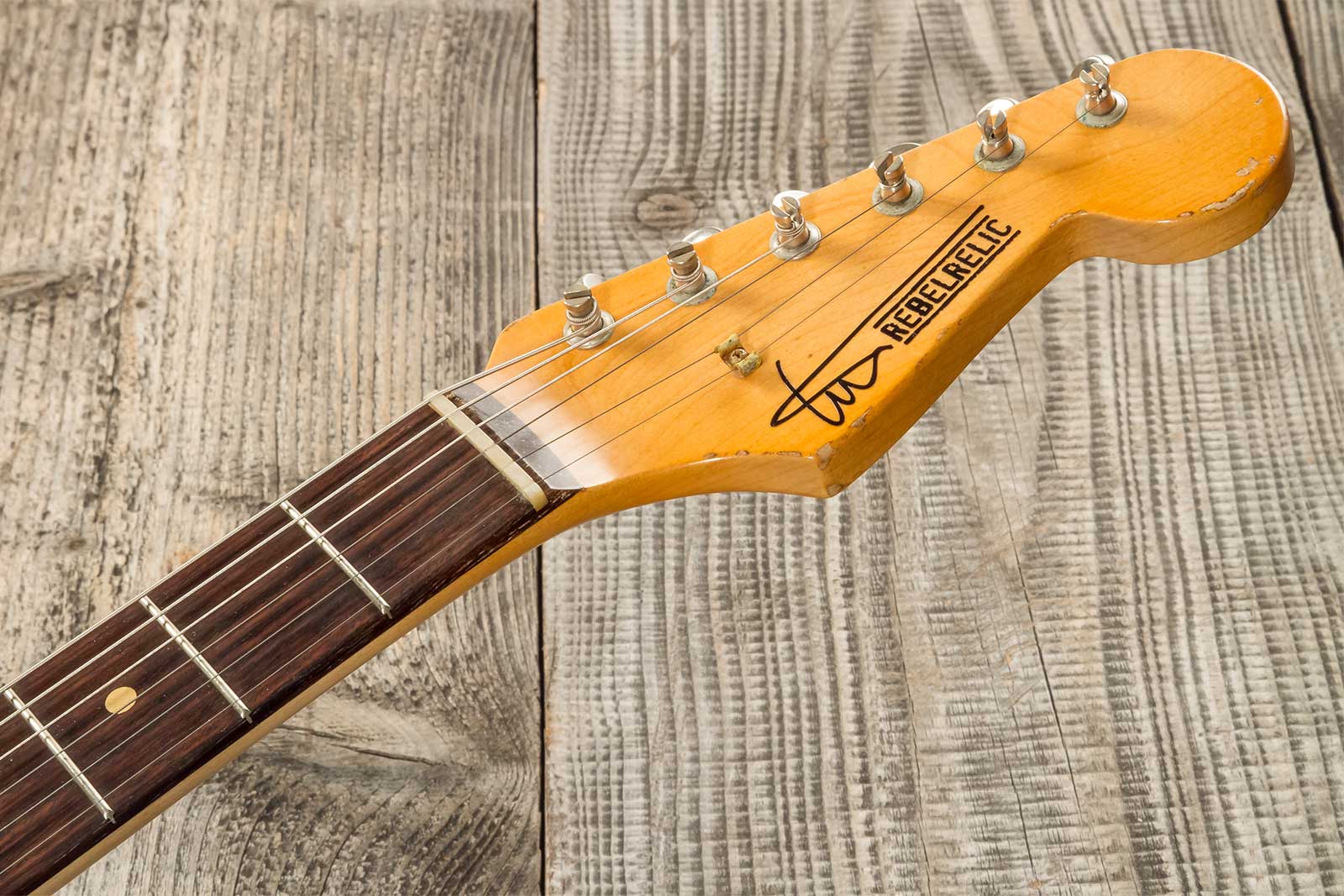 Rebelrelic S-series 1961 Hardtail 3s Ht Rw #231008 - 3-tone Sunburst - E-Gitarre in Str-Form - Variation 8