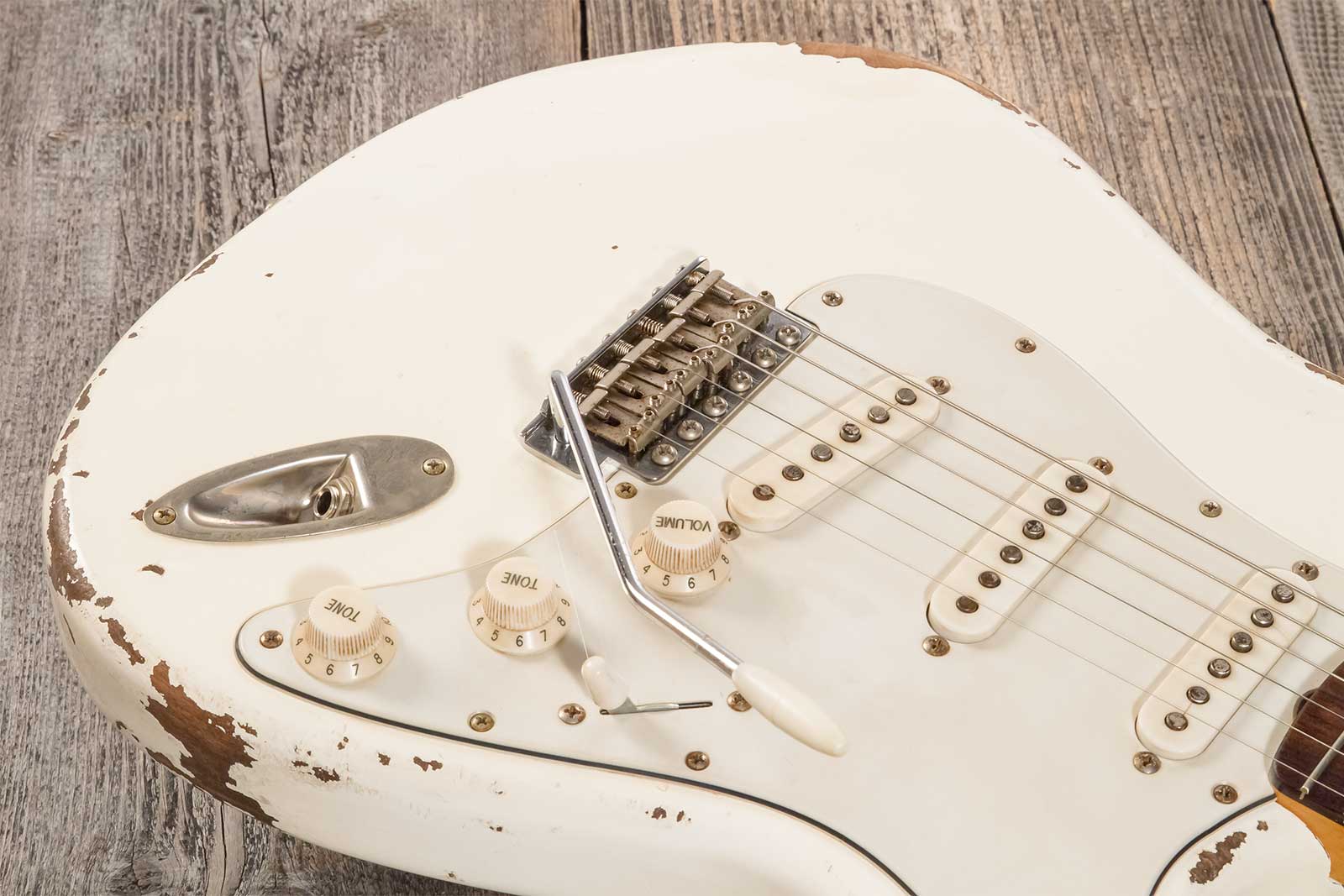 Rebelrelic S-series 1962 3s Trem Rw #231002 - Olympic White - E-Gitarre in Str-Form - Variation 4