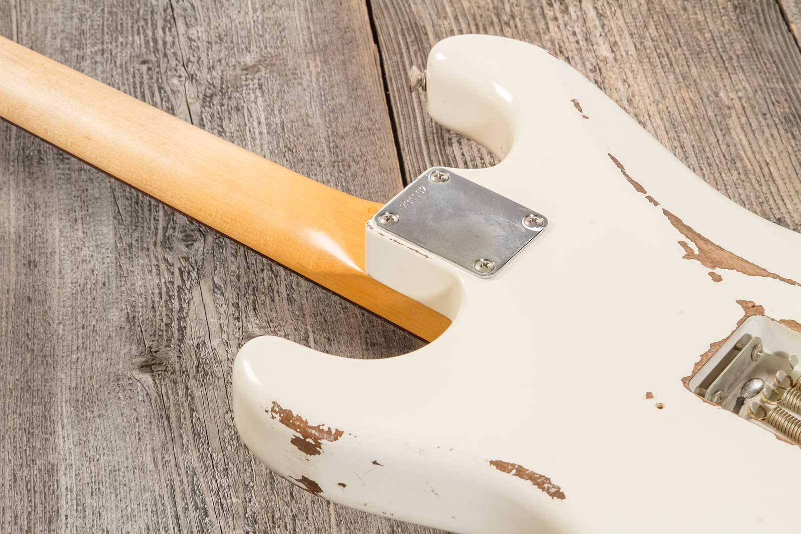 Rebelrelic S-series 1962 3s Trem Rw #231002 - Olympic White - E-Gitarre in Str-Form - Variation 6