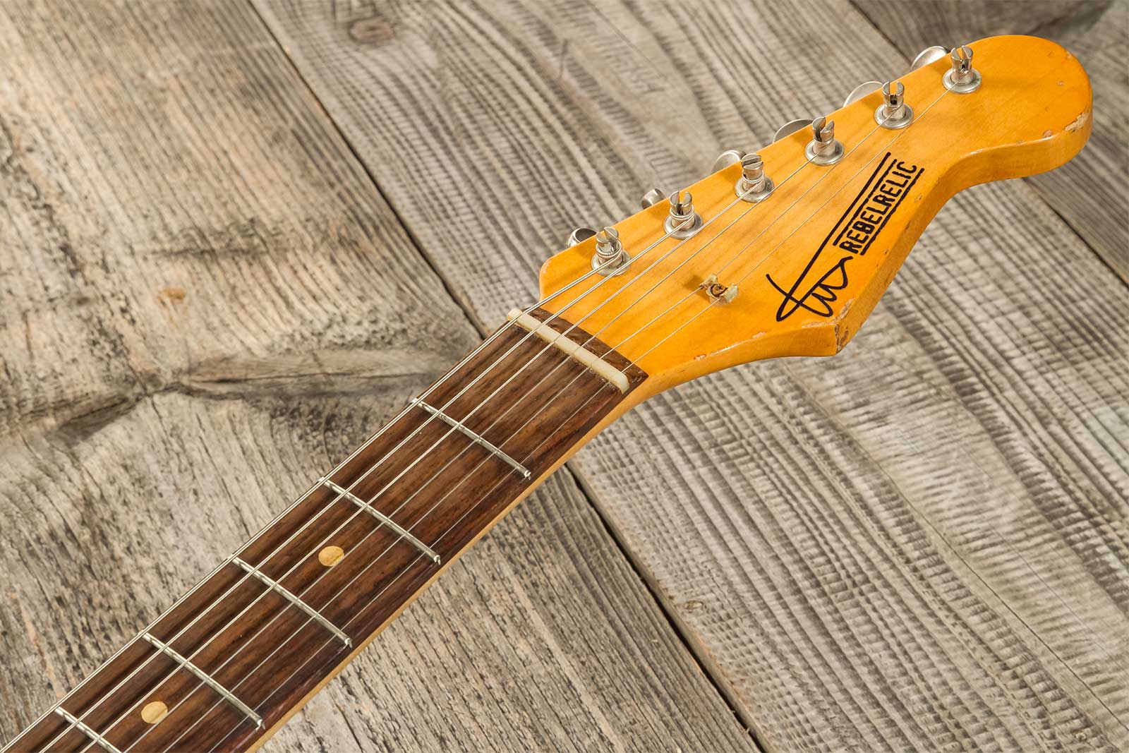 Rebelrelic S-series 1962 3s Trem Rw #231002 - Olympic White - E-Gitarre in Str-Form - Variation 8