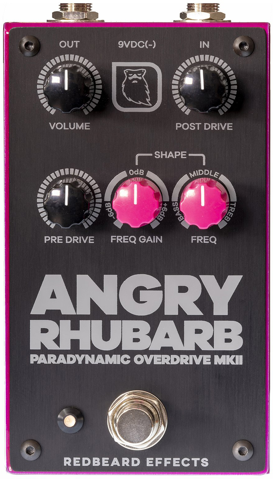 Redbeard Effects Angry Rhubarb Paradynamic Overdrive Mkii - Overdrive/Distortion/Fuzz Effektpedal - Main picture