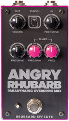Overdrive/distortion/fuzz effektpedal Redbeard effects Angry Rhubarb Paradynamic Overdrive MKII