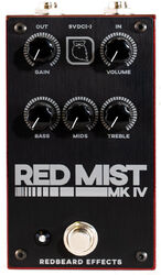 Overdrive/distortion/fuzz effektpedal Redbeard effects Red Mist MKIV Boost Distortion