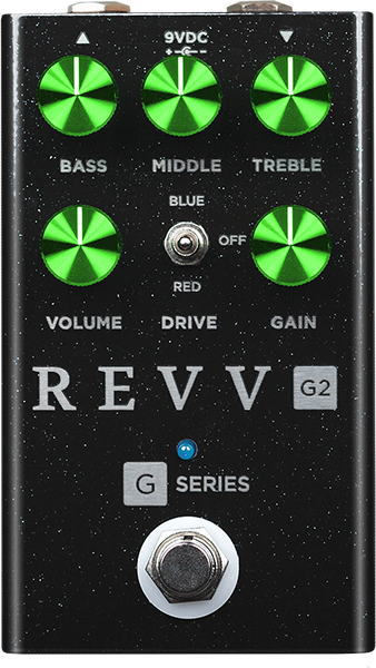 Revv G2 Black Sparkle - Overdrive/Distortion/Fuzz Effektpedal - Main picture