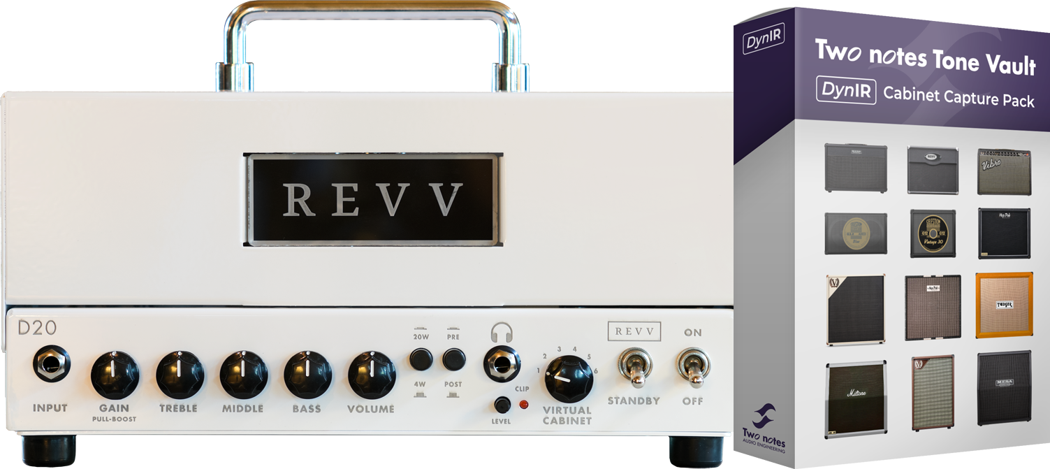 Revv D20 Head 20w White - E-Gitarre Topteil - Variation 1