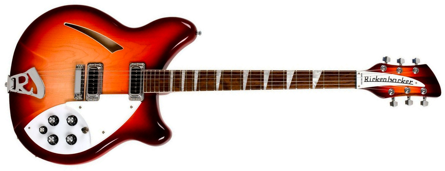 Rickenbacker 360 Fg 2h Ht Rw - Fire Glow - Semi-Hollow E-Gitarre - Main picture