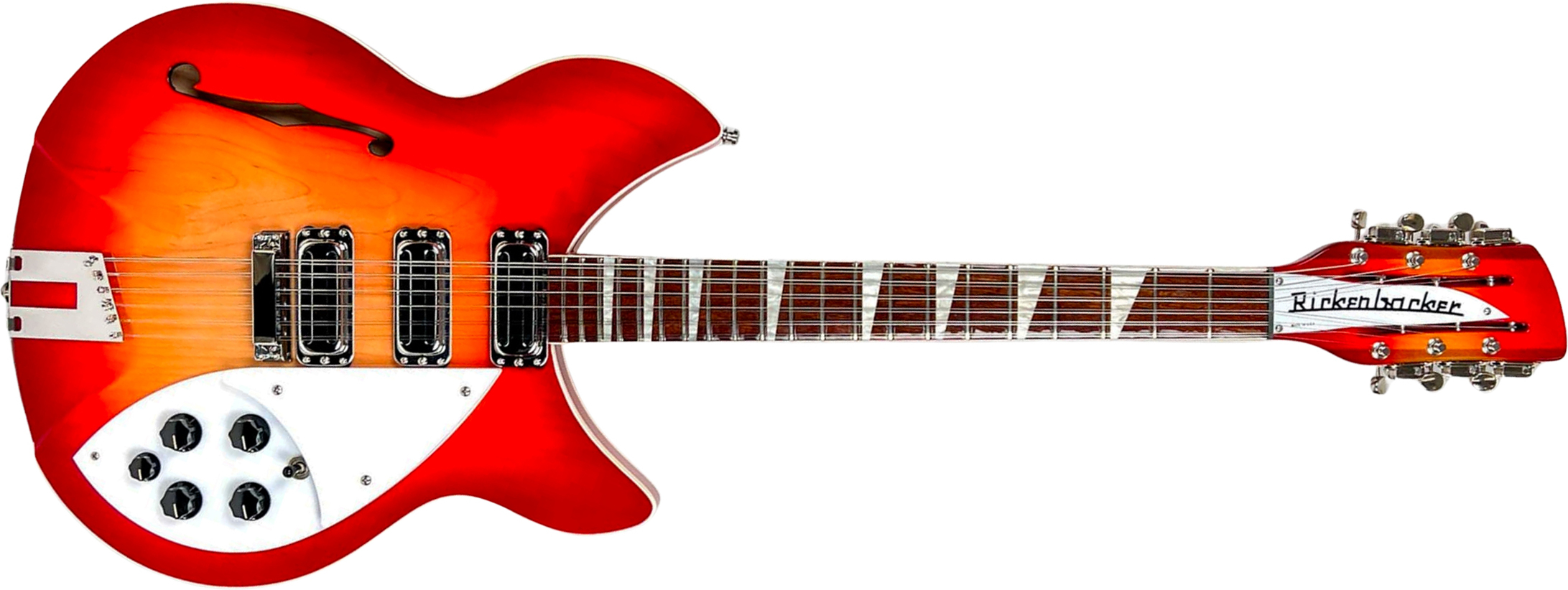 Rickenbacker Model 1993 Plus Fg 12c 2h Ht Rw - Fireglo - Semi-Hollow E-Gitarre - Main picture