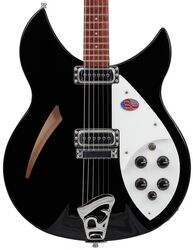 Semi-hollow e-gitarre Rickenbacker 330 - Jetglo - Jetglo