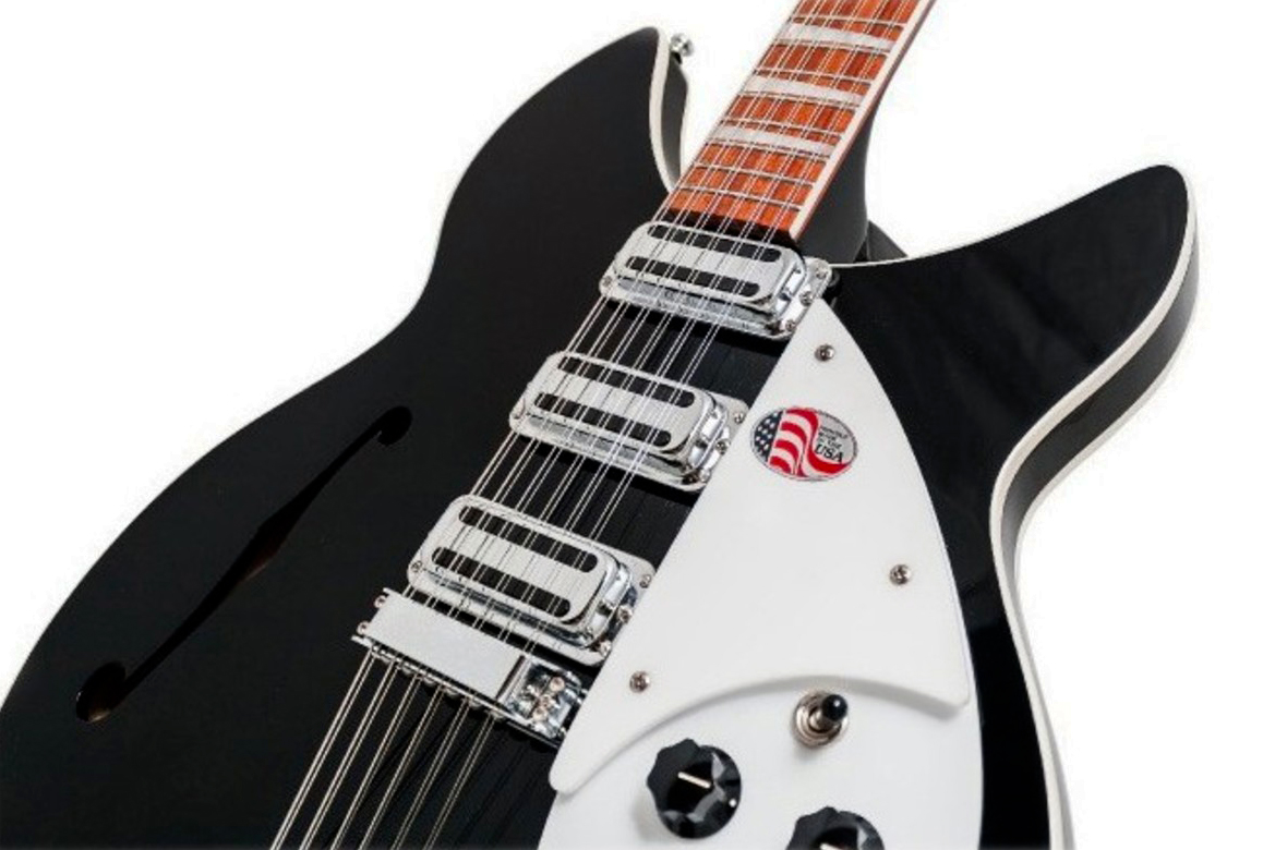 Rickenbacker Model 1993 Plus Jg 12c 2h Ht Rw - Jetglo - Semi-Hollow E-Gitarre - Variation 1