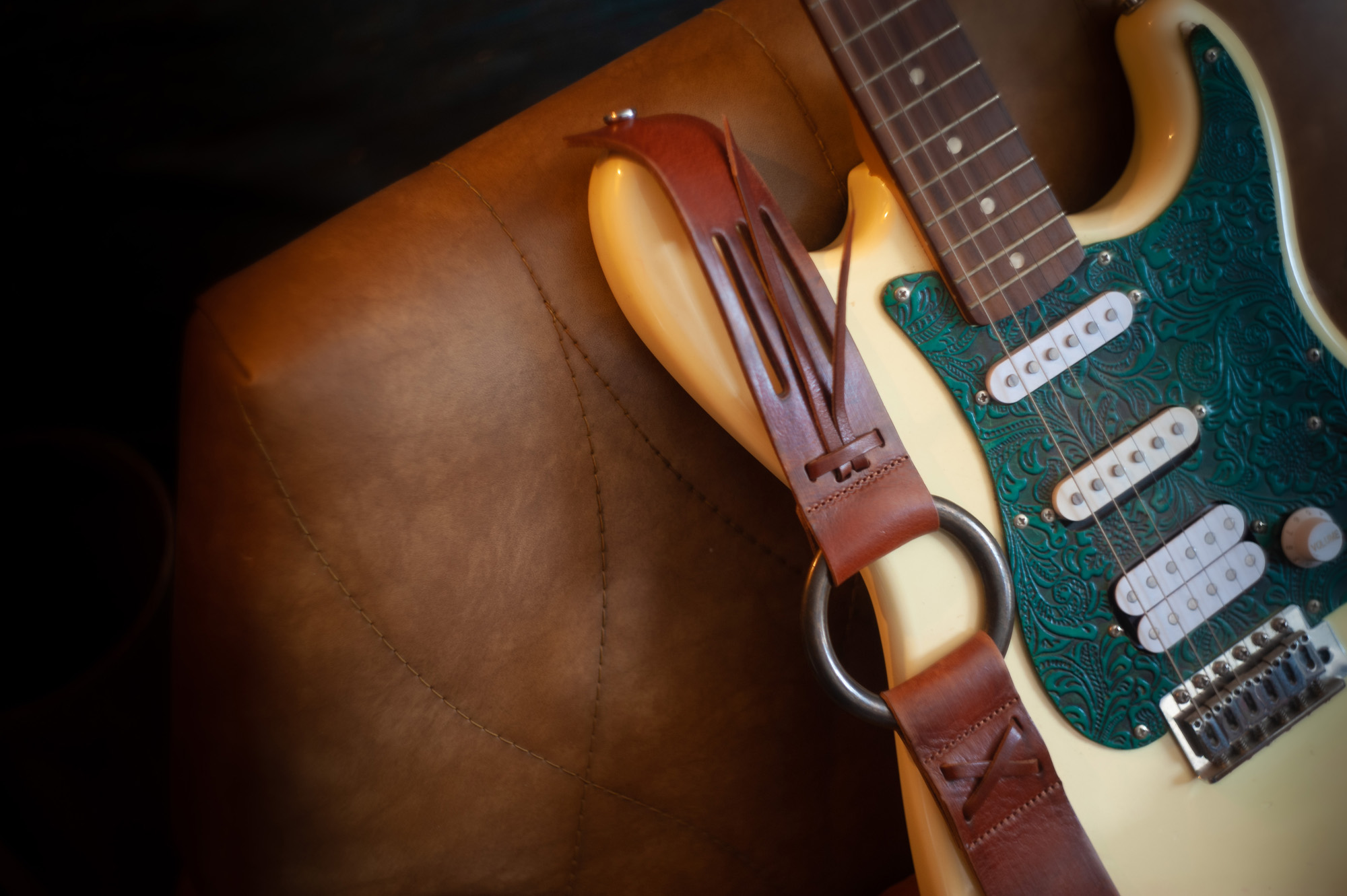 Righton Straps Courroie Cuir Legend Da Brun - Gitarrengurt - Variation 7