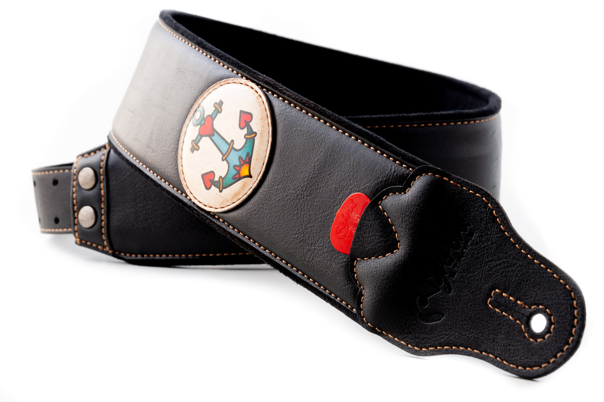 Righton Straps Courroie Vegan Tatoo Anchor - Gitarrengurt - Variation 1