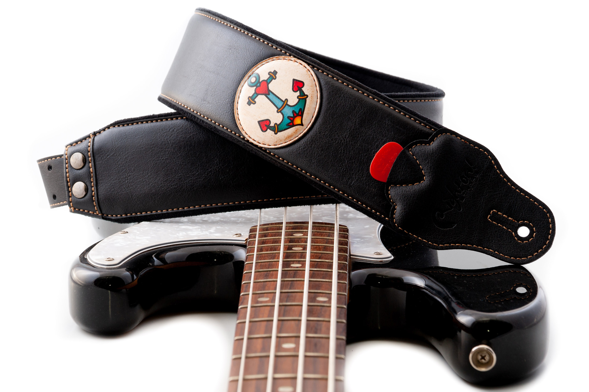 Righton Straps Courroie Vegan Tatoo Anchor - Gitarrengurt - Variation 5