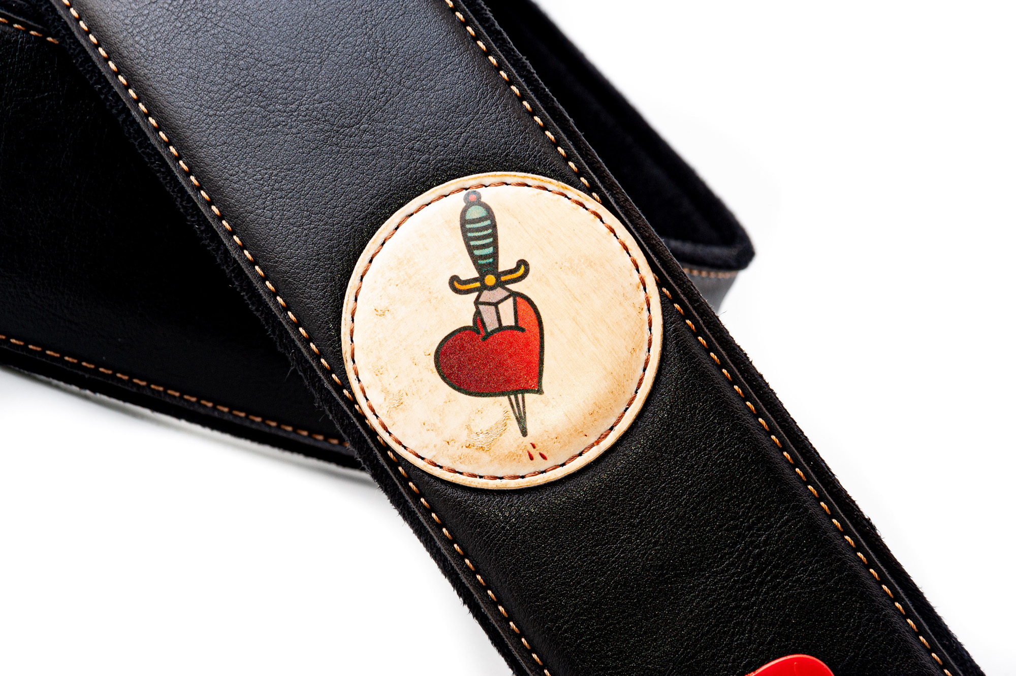 Righton Straps Courroie Vegan Tatoo Heart - Gitarrengurt - Variation 2