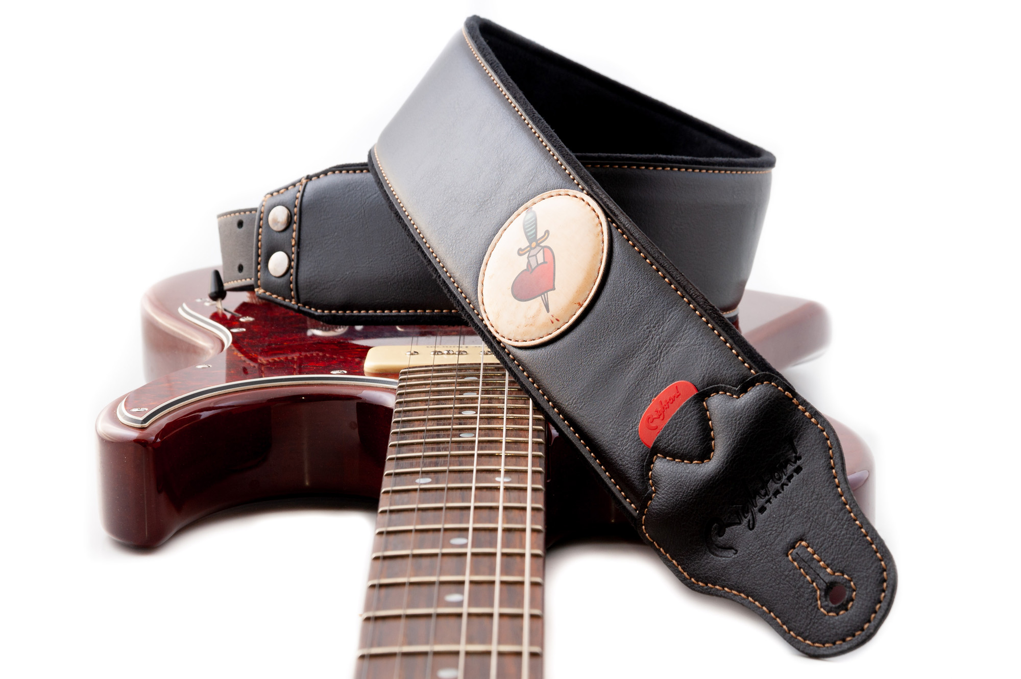 Righton Straps Courroie Vegan Tatoo Heart - Gitarrengurt - Variation 5