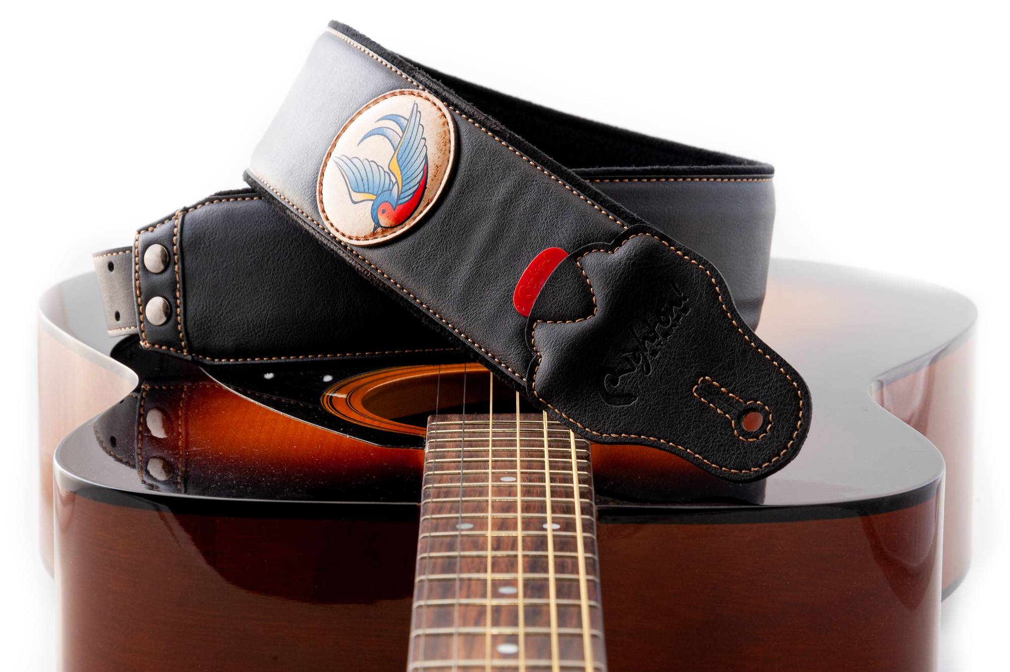 Righton Straps Courroie Vegan Tatoo Swallow - Gitarrengurt - Variation 5