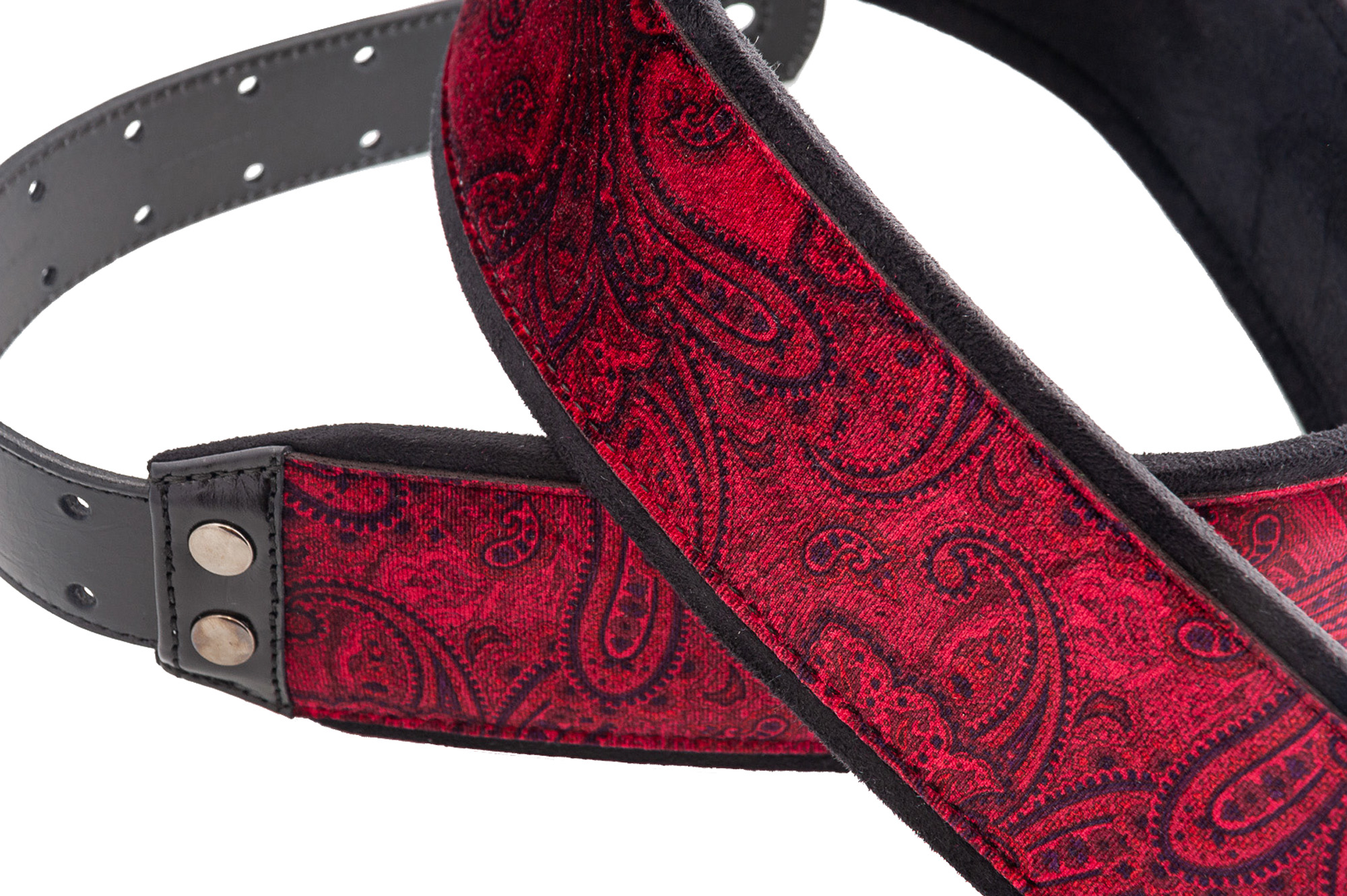 Righton Straps Courroie Velours Righton J-paisley Rouge - Gitarrengurt - Variation 1