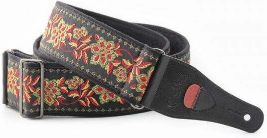 Righton Straps Courroie Vegan Righton Roses Ii Noir - Gitarrengurt - Main picture