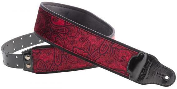 Righton Straps Courroie Velours Righton J-paisley Rouge - Gitarrengurt - Main picture