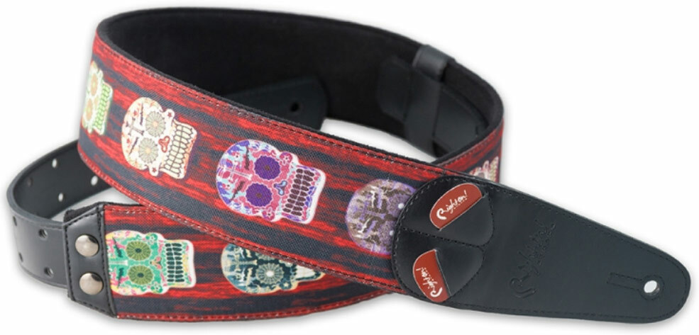 Righton Straps Mojo Strap Skulls Cuir - Gitarrengurt - Main picture