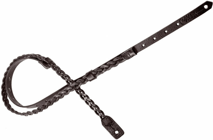 Righton Straps Ukulele Strap Plait Leather Courroie Cuir 0.6inc Black - Zubehör für Sonstige Saiteninstrumente - Main picture
