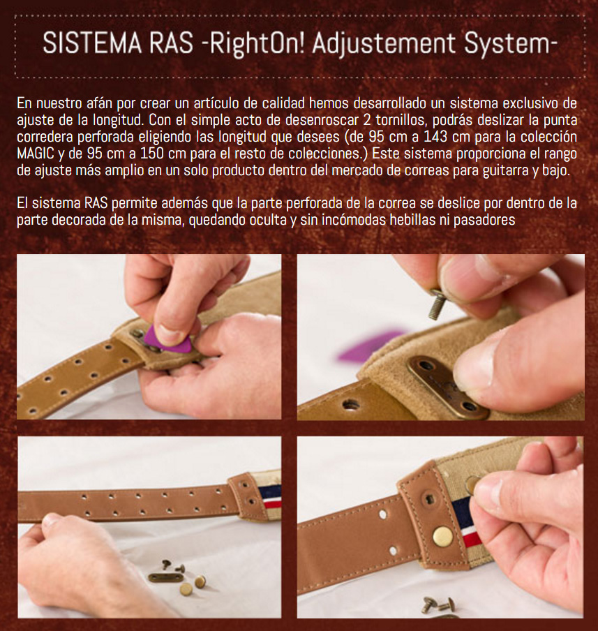 Righton Straps Funky Funkystein Woody - Gitarrengurt - Variation 1