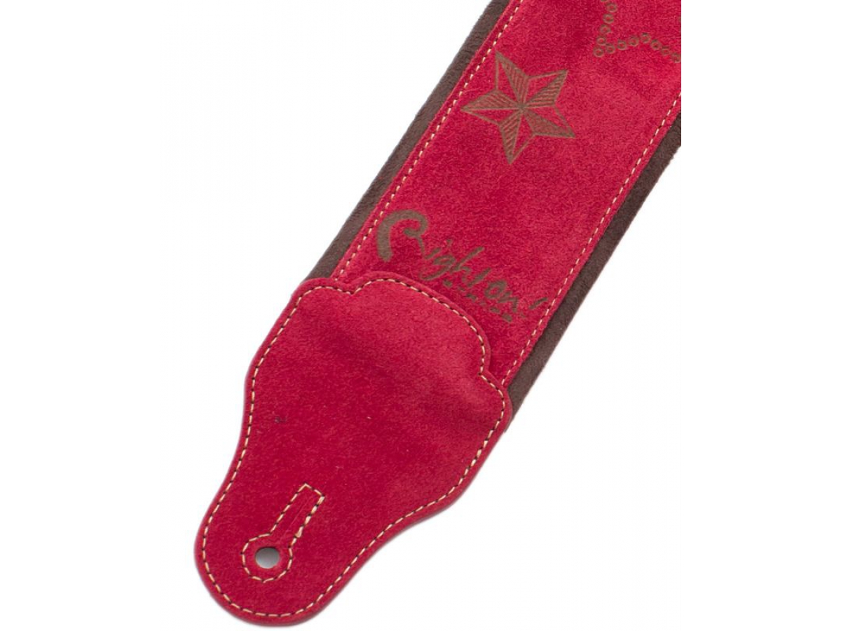 Righton Straps Jazz Stars Leather Guitar Strap Cuir 2.75inc Red - Gitarrengurt - Variation 1