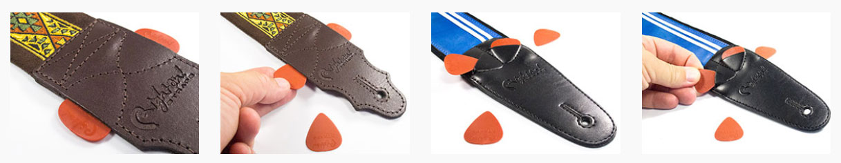 Righton Straps Magic Backbeat Leather Guitar Strap Cuir 2.75inc Brown - Gitarrengurt - Variation 3