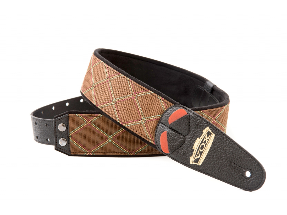 Righton Straps Vegan Mojo Vox Guitar Strap 2.3inc Brown - Gitarrengurt - Variation 1