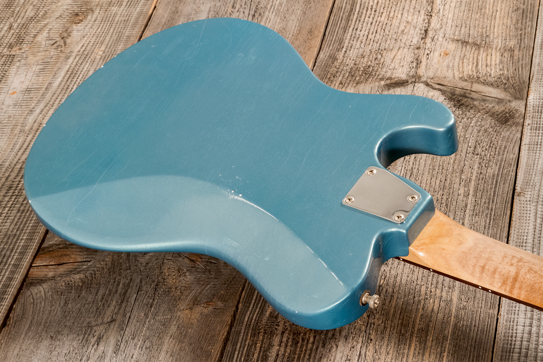 Roadrunner Federal Mod T 2s P90 Trem Rw #23111 - Pehlam Blue Light Relic - Retro-Rock-E-Gitarre - Variation 5