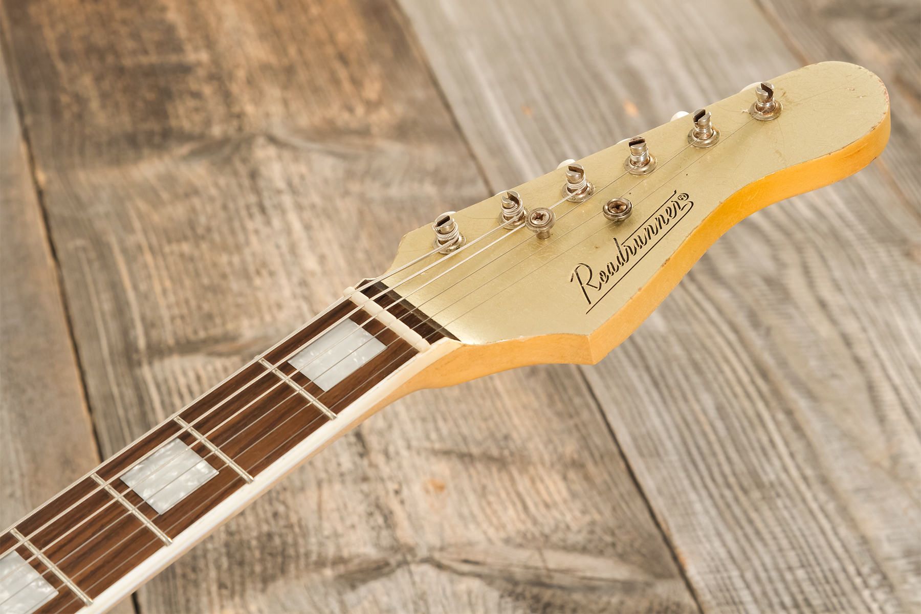 Roadrunner Federal Mod T Hs Ht Rw #23114 - Shoreline Gold Soft Distress - Retro-Rock-E-Gitarre - Variation 9