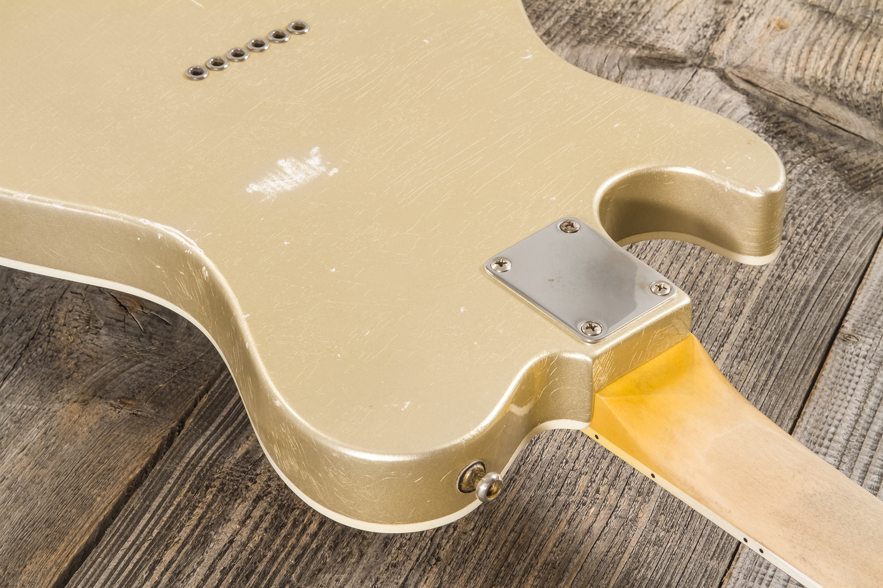 Roadrunner Federal Mod T Hs Ht Rw #23114 - Shoreline Gold Soft Distress - Retro-Rock-E-Gitarre - Variation 7