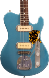 Retro-rock-e-gitarre Roadrunner Federal Mod T #23111 - Pehlam blue light relic