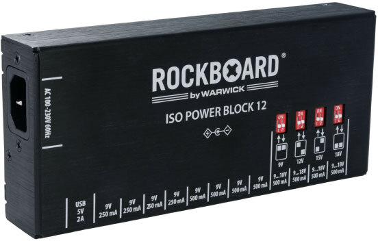 Rockboard Power Block Iso V12 Iec, 9 À 18v, 100/230 Volt - Netzteil für Effektpedale - Main picture