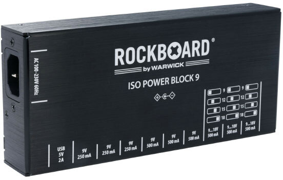 Rockboard Power Block Iso V9 Iec, 9 À 18v, 100/230 Volt - Netzteil für Effektpedale - Main picture