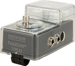 PedalSafe and QuickMount Type A2 for standard nano pedal 2 inputs/outputs (MXR, Electro Harmonix)