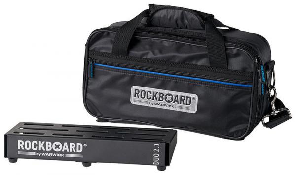 Pedalboard mit flightcase für effektpedal Rockboard DUO 2.0 + HOUSSE
