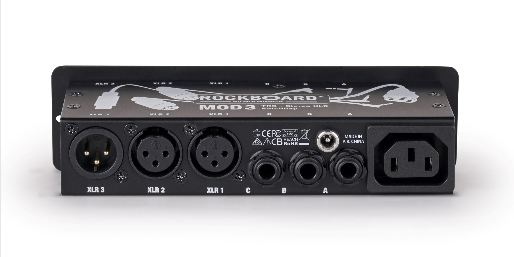 Rockboard Mod 3 - Patchbay Avec Xlr & Trs For Vocalists - Zubehör für Effektgeräte - Variation 3