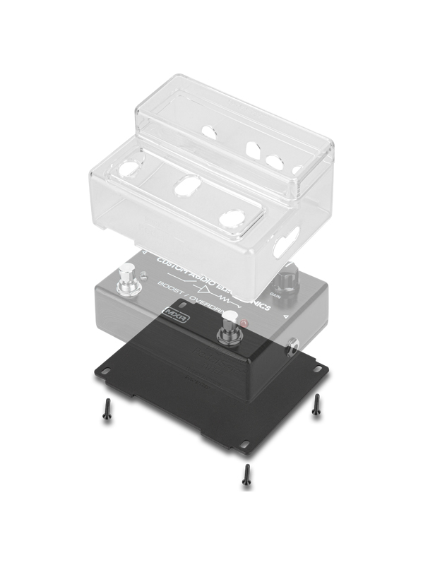 Rockboard Pedalsafe Type D1 Pour PÉdale Large Avec Une RangÉe De Knob (mxr, Keeley, Electro Harmonix) - Zubehör für Effektgeräte - Variation 3