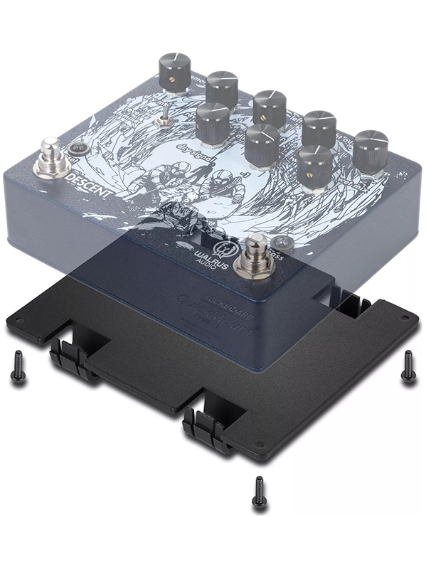 Rockboard Quickmount Type O Pour PÉdale Friedman Overdrive Deluxe, Walrus Descent - Zubehör für Effektgeräte - Variation 2