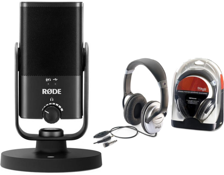 Rode Nt-usb Mini +  Stagg Shp2300h - Mikrofon Set mit Ständer - Main picture