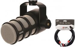 Mikrofon set mit ständer Rode Podmic + Cable XLR XLR X-tone SIlver 3M.