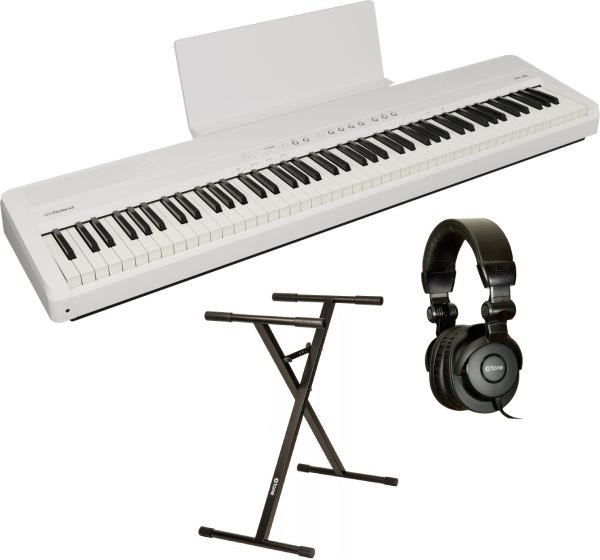 Roland Fp-40 Wh+ Casque X-hp1 + Stand - Blanc - Klaviere set - Main picture