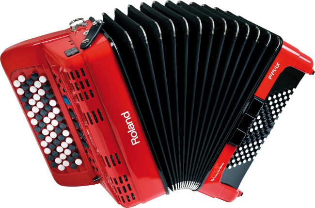 Roland Fr 1x B Bouton Red V Accordeon - Chromatisches Akkordeon - Main picture